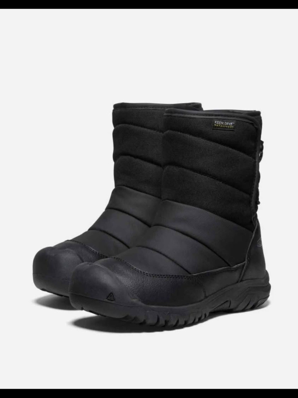 Keen Waterproof Black Puffrider Winter Boots